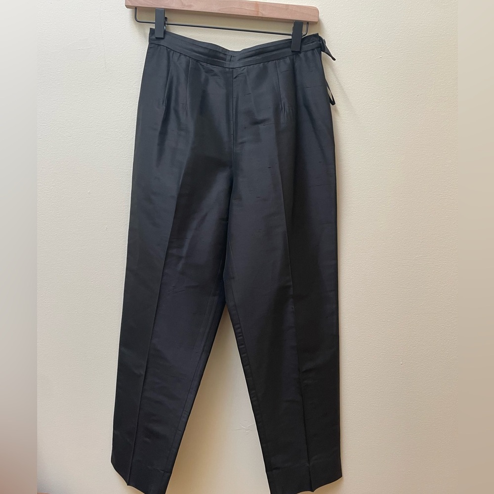 Talbots Petite 100% Silk Tapered Pants